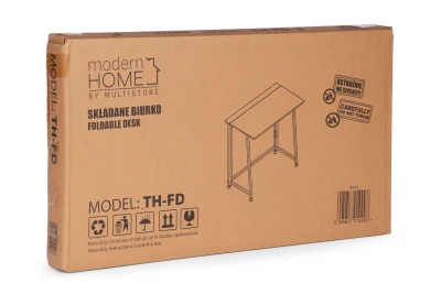 ModernHome TH-FD-6-16 Skládací loftový počítačový stůl 80 x 45 cm, světle hnědý