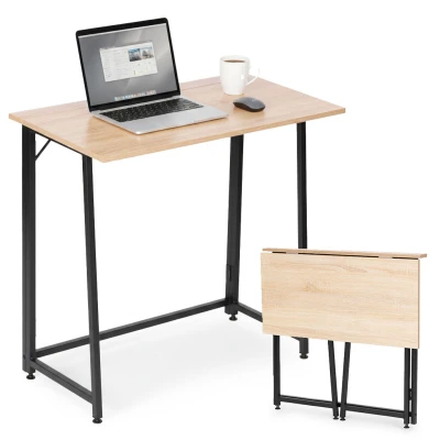ModernHome TH-FD-6-16 Skládací loftový počítačový stůl 80 x 45 cm, světle hnědý