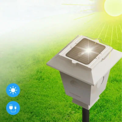 RealG RC-K-2339 Ultrazvukový solárny odpudzovač zvierat a vtákov, 1600 m, IP44