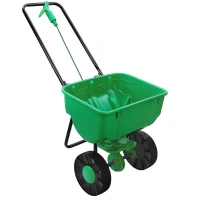 RealG RC-K-2320 Univerzální ruční rozmetač hnojiva, osiva a soli 12L, zelený