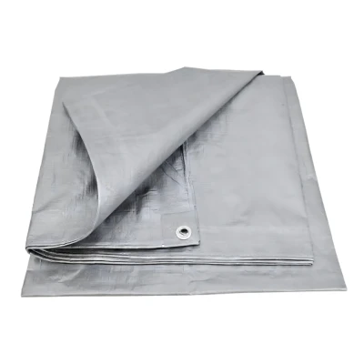 RealG RC-K-2052 Ochranná plachta s UV ochranou 6 x 8 m, 120 g/m², PE, šedá