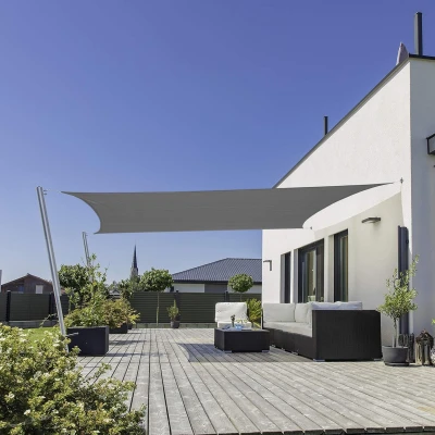 RealG RC-K-898 Stínící plachta obdélníková 2 x 3 m, šedá