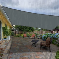RealG RC-K-901 Obdĺžniková tienidelná plachta 4 x 5 m, sivá