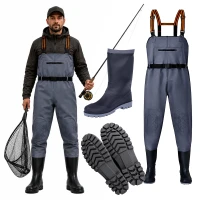 RealG RC-K-2562 Brodiace nohavice s opaskom, veľkosť 42, sivé