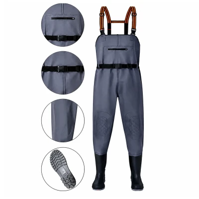RealG RC-K-2562 Brodiace nohavice s opaskom, veľkosť 42, sivé