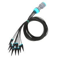 RealG RC-K-1429 Sada automatického kapkového zavlažování pro 10 rostlin, 1,6 m