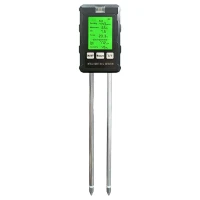 RealG RC-K-2156 Digitální pH tester půdy 6 v 1, černý