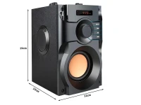 Verk 06367 Bezdrôtový Bluetooth reproduktor A11, FM rádio, diaľkové ovládanie, čierny