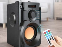 Verk 06367 Bezdrôtový Bluetooth reproduktor A11, FM rádio, diaľkové ovládanie, čierny