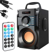 Verk 06367 Bezdrôtový Bluetooth reproduktor A11, FM rádio, diaľkové ovládanie, čierny