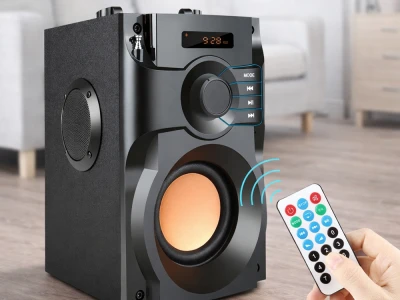 Verk 06367 Bezdrôtový Bluetooth reproduktor A11, FM rádio, diaľkové ovládanie, čierny