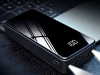 Verk 06368 Powerbanka 20000 mAh USB-C/USB-A, 2x LED dioda, černá