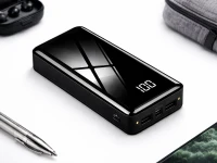Verk 06368 Powerbanka 20000 mAh USB-C/USB-A, 2x LED dioda, černá