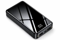 Verk 06368 Powerbanka 20000 mAh USB-C/USB-A, 2x LED dioda, černá