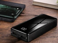 Verk 06368 Powerbanka 20000 mAh USB-C/USB-A, 2x LED dioda, černá
