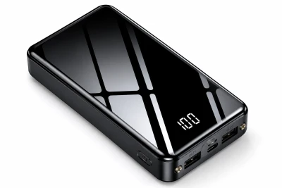 Verk 06368 Powerbanka 20000 mAh USB-C/USB-A, 2x LED dioda, černá