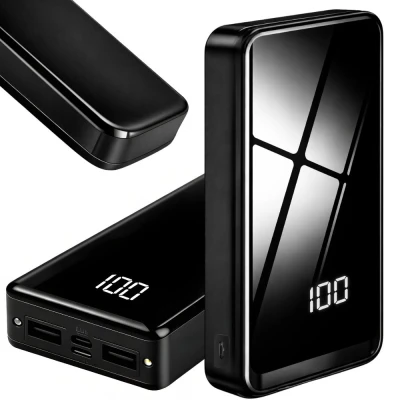 Verk 06368 Powerbanka 20000 mAh USB-C/USB-A, 2x LED dioda, černá