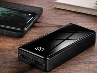 Verk 06368 Powerbanka 20000 mAh USB-C/USB-A, 2x LED dioda, černá