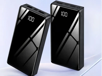 Verk 06368 Powerbanka 20000 mAh USB-C/USB-A, 2x LED dioda, černá