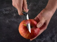 Verk 07411 Sada kuchyňských nožů, nůžky a škrabka 6 v 1, černé