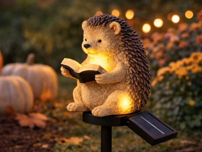 Verk 12391 Solární LED lampa se snímačem soumraku 40 cm, ježek