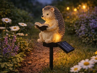 Verk 12391 Solární LED lampa se snímačem soumraku 40 cm, ježek