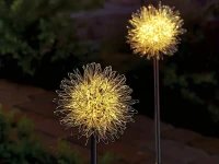 Verk 12392 Solárne LED záhradné svietidlá so senzorom súmraku, 70 cm, 2 ks
