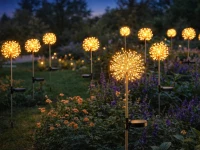 Verk 12392 Solárne LED záhradné svietidlá so senzorom súmraku, 70 cm, 2 ks