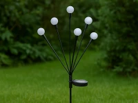 Verk 12397 Solárne záhradné svietidlá so senzorom súmraku, 6 LED, 70 cm, 2 ks