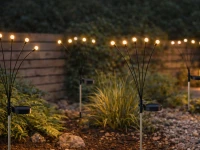 Verk 12397 Solárne záhradné svietidlá so senzorom súmraku, 6 LED, 70 cm, 2 ks