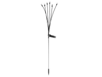 Verk 12397 Solárne záhradné svietidlá so senzorom súmraku, 6 LED, 70 cm, 2 ks