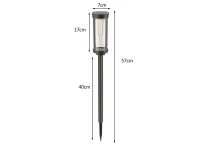 Verk 12400 Solární zahradní LED lampa se senzorem soumraku, 57 cm
