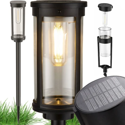 Verk 12400 Solární zahradní LED lampa se senzorem soumraku, 57 cm