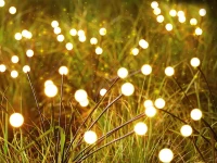 Verk 12397 Solární zahradní lampy se senzorem soumraku 8 LED, 70 cm, 2 ks