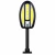 Verk 12457 Solárna LED COB nástenná lampa s PIR senzorom, 3000 mAh, čierna