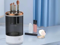 Verk 24525 Stojan na čištění štětců a kosmetických houbiček, USB, černý