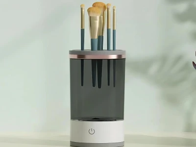 Verk 24525 Stojan na čištění štětců a kosmetických houbiček, USB, černý