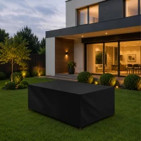 RealG RC-K-2425 Krycí plachta na zahradní nábytek 200 x 160 x 70 cm, černá