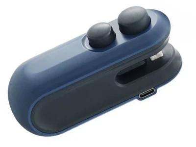Verk 24545 Ruční mini svářečka na fólie s magnetem, USB, 2 v 1, modrá