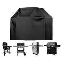 RealG RC-K-2429 Ochranná plachta na záhradný gril 145 x 117 x 61 cm, čierna