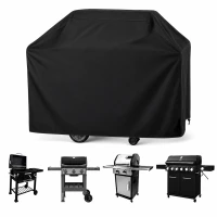 RealG RC-K-2429 Ochranná plachta na záhradný gril 145 x 117 x 61 cm, čierna