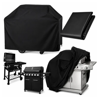 RealG RC-K-2429 Ochranná plachta na záhradný gril 145 x 117 x 61 cm, čierna