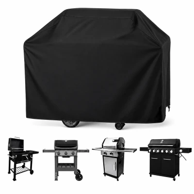 RealG RC-K-2429 Ochranná plachta na záhradný gril 145 x 117 x 61 cm, čierna