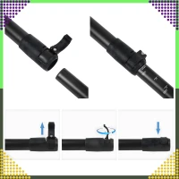 RealG RC-K-1021 Skladacie pádlo pre SUP/kajak, 3-dielne, 175 - 210 cm, 2 v 1