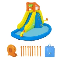 Bestway 53478 Nafukovací vodní park se skluzavkou + kompresor 