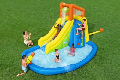 Bestway 53478 Nafukovací vodní park se skluzavkou + kompresor 