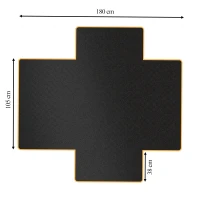 RealG RC-K-1672 Voděodolná ochranná podložka do auta pro psa 180 x 105 cm, černá
