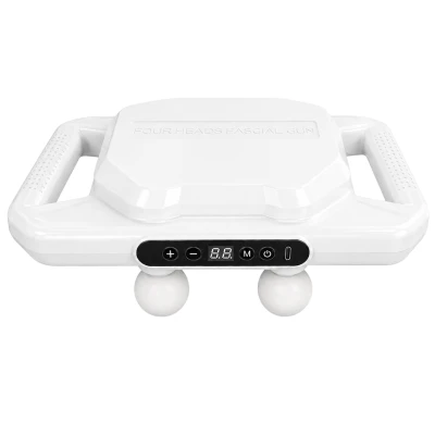 Verk 24617 Masážní přístroj na tělo, 4 hlavice, 20 úrovní, USB, bílý