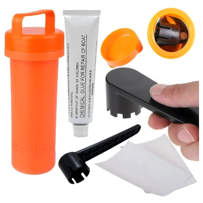 RealG RC-K-1027 Sada na opravu SUP a kajaků - záplaty, lepidlo, klíč