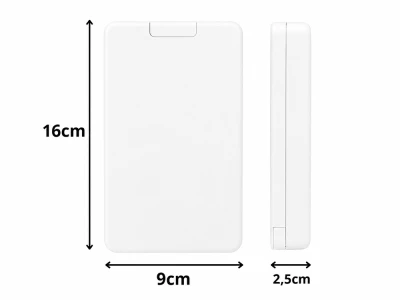 Verk 27634 Kozmetické zrkadlo s LED osvetlením, skladacie, USB, biele